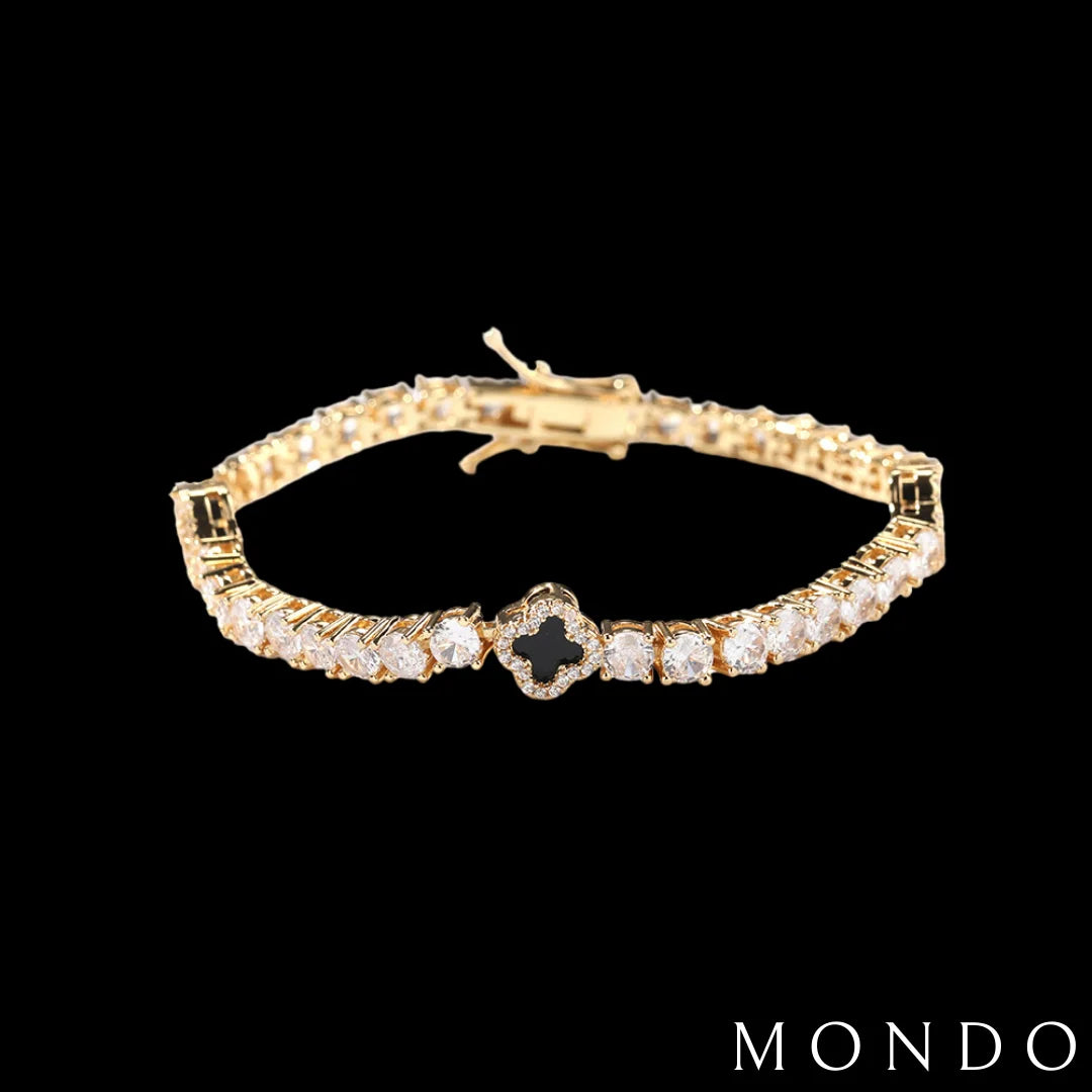 צמיד טניס תלתן תכלת