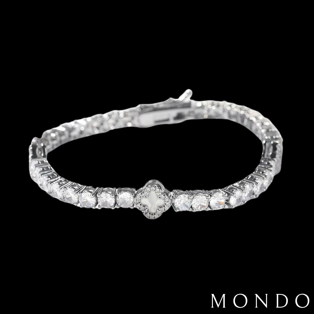 צמיד טניס תלתן ירוק