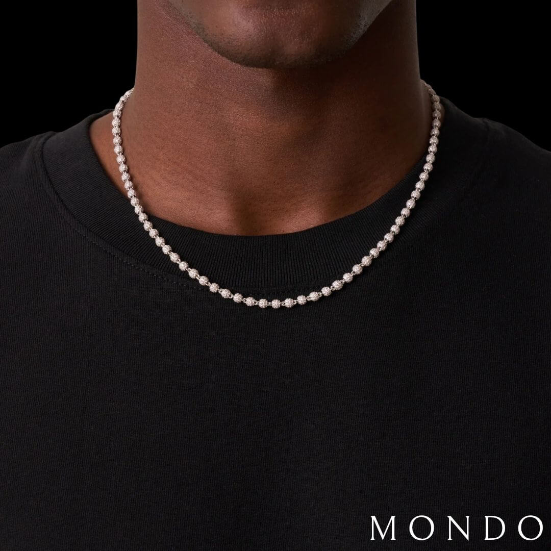 שרשרת אייס בוסטון - זהב לבן