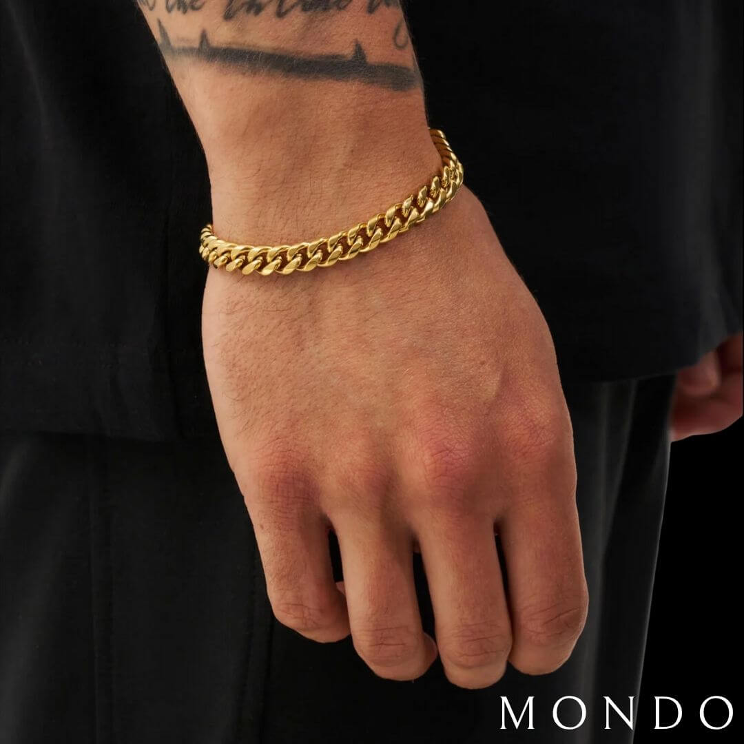 צמיד קלאסי זהב עבה