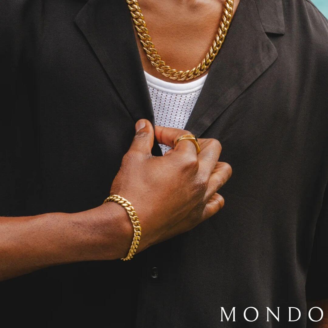 צמיד קלאסי זהב עבה