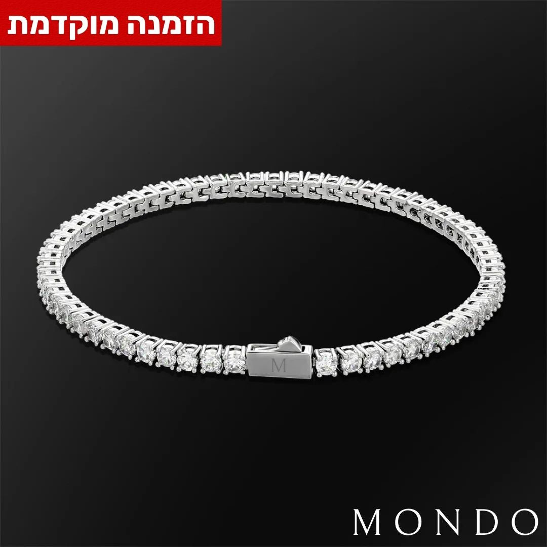 צמיד טניס - זהב 18 קראט