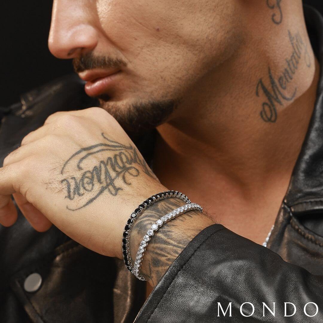 צמיד טניס שחור