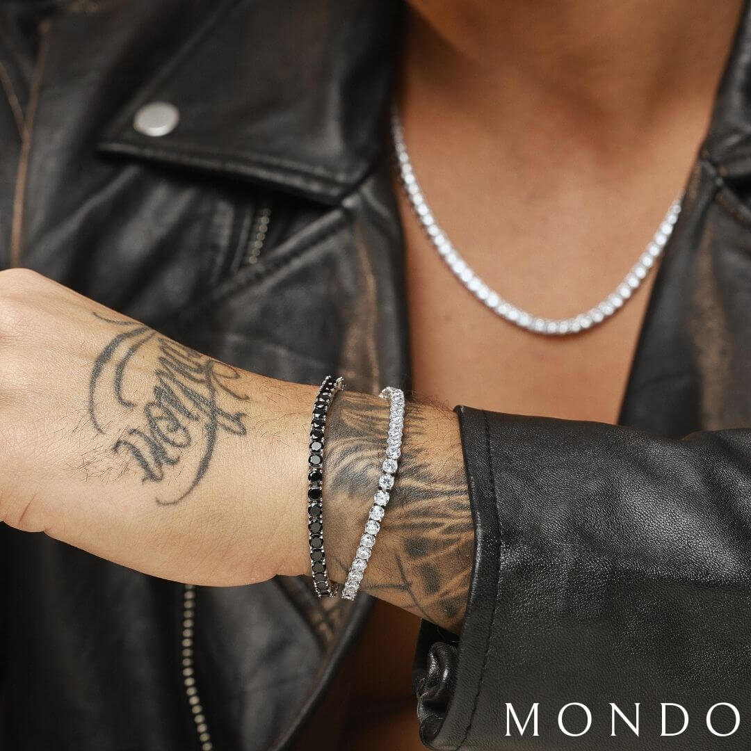 צמיד טניס שחור