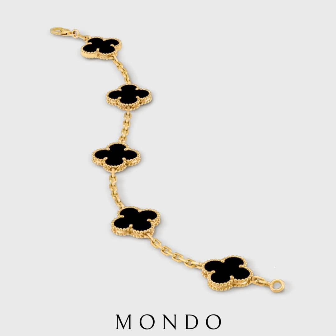 צמיד תלתן - כסף טהור 925