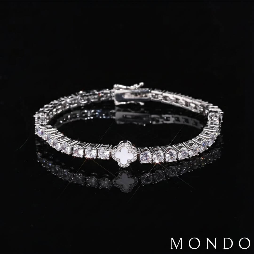 צמיד טניס תלתן ירוק