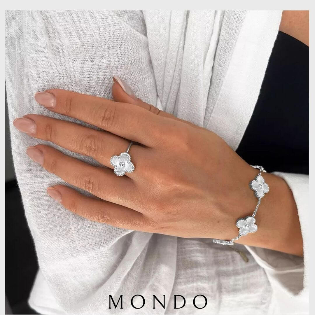 טבעת תלתן one size