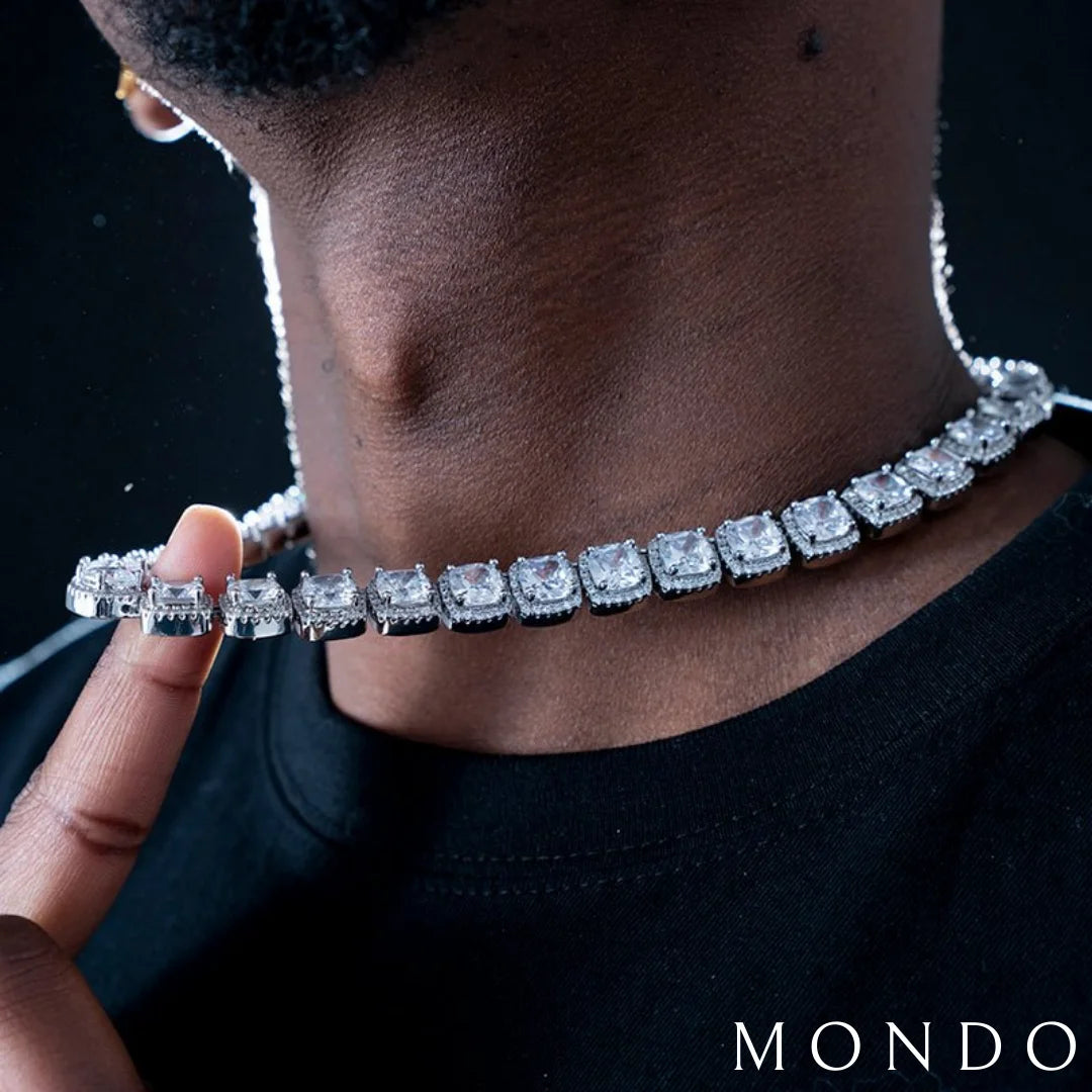 שרשרת אייס אטלנטה - זהב לבן