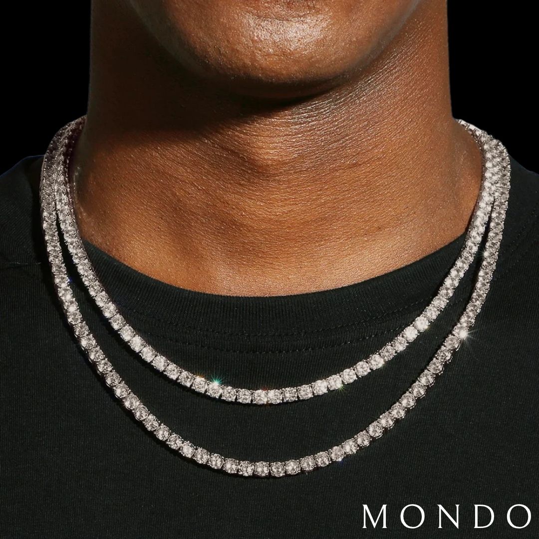 שרשרת טניס עבה - זהב 18 קראט