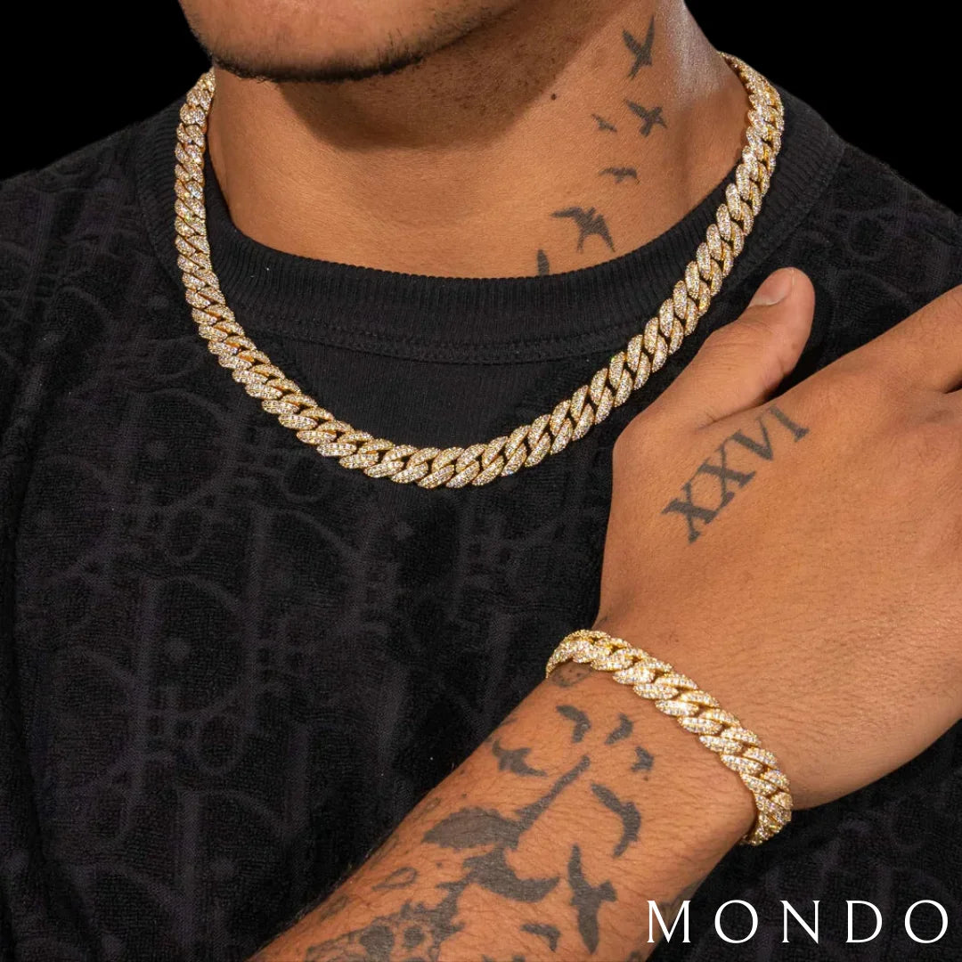 שרשרת אייס מיאמי - זהב 18 קראט