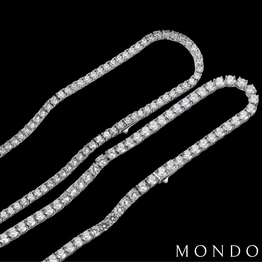 שרשרת טניס איטלקי - כסף טהור 925