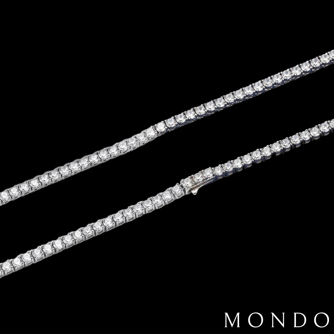 שרשרת טניס איטלקי - כסף טהור 925