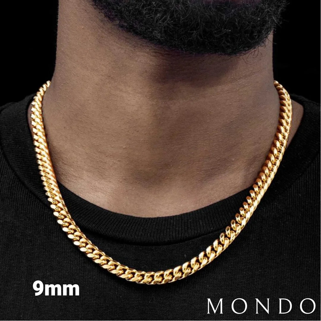 שרשרת קלאסי עבה זהב