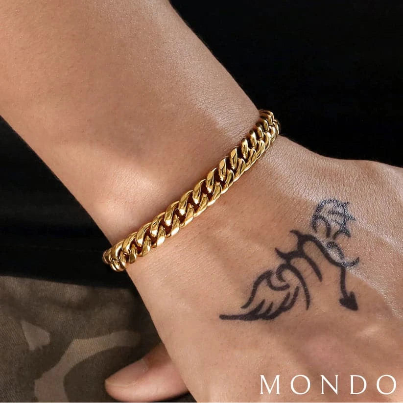 סט צמיד קלאסי + צמיד חבל זהב