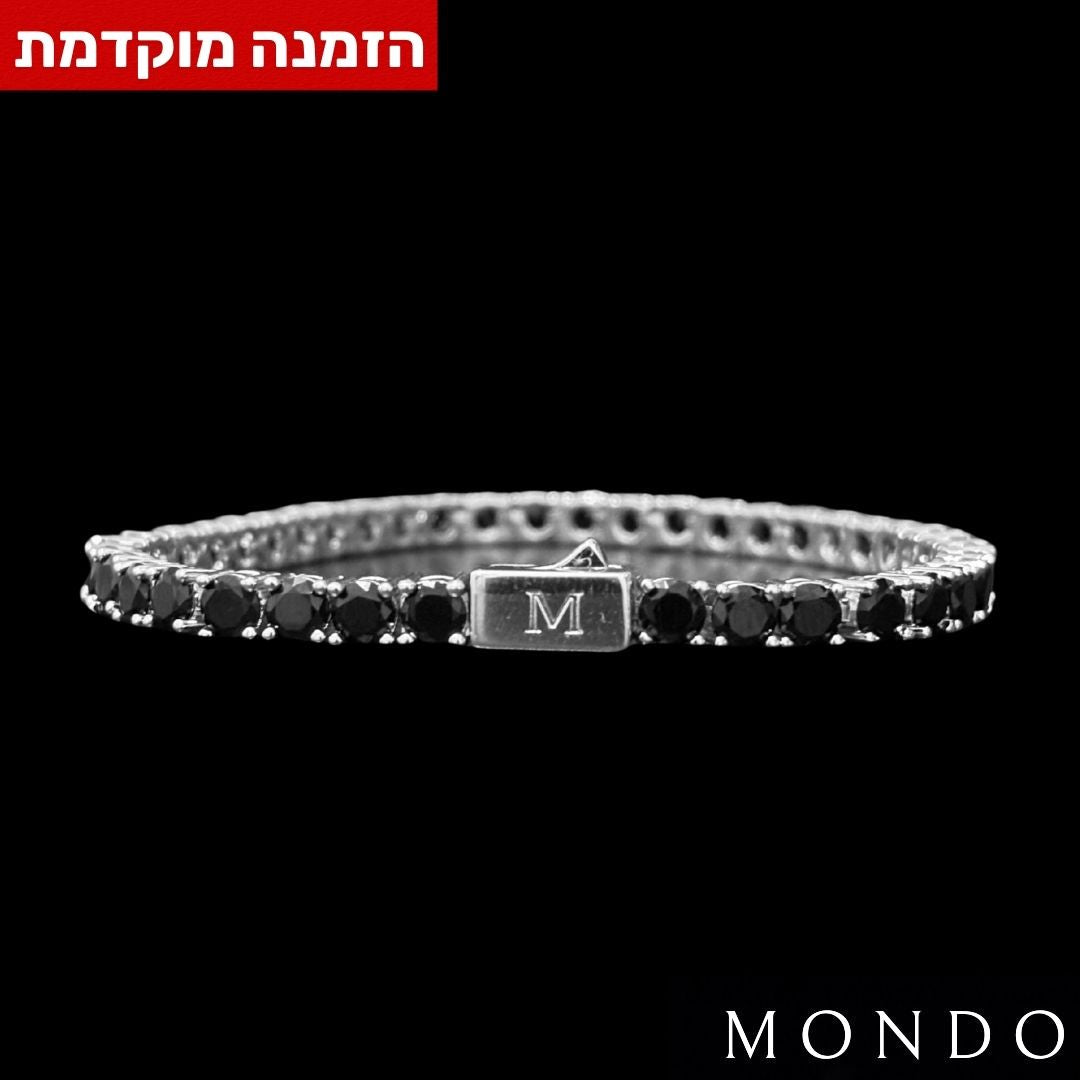 צמיד טניס שחור