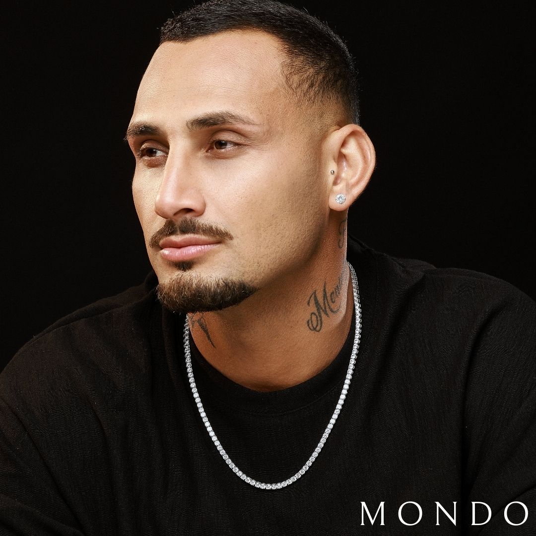 שרשרת טניס - זהב לבן