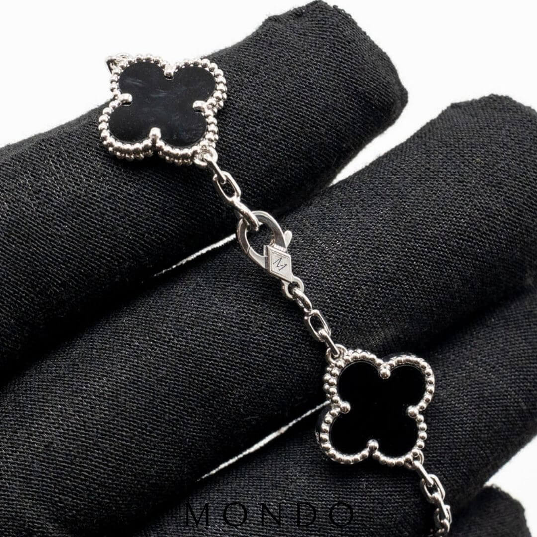 צמיד תלתן כסוף - כסף טהור 925