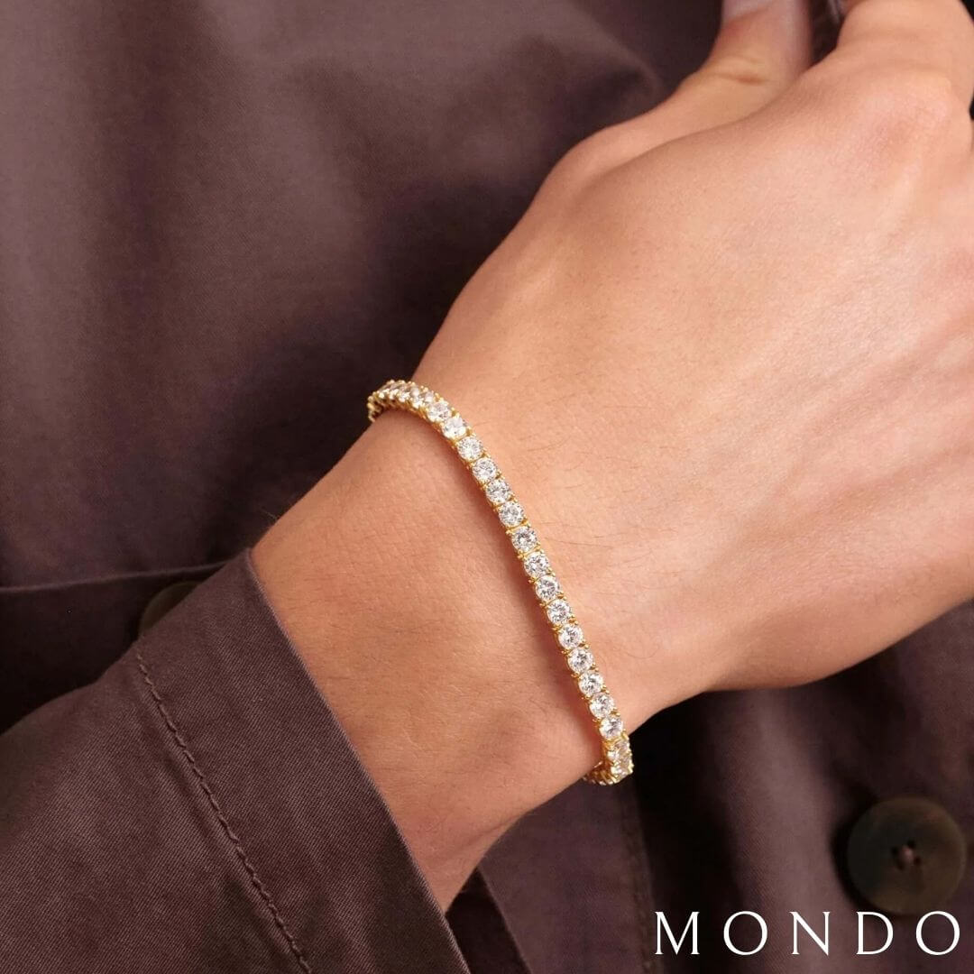 צמיד טניס - זהב 18 קראט